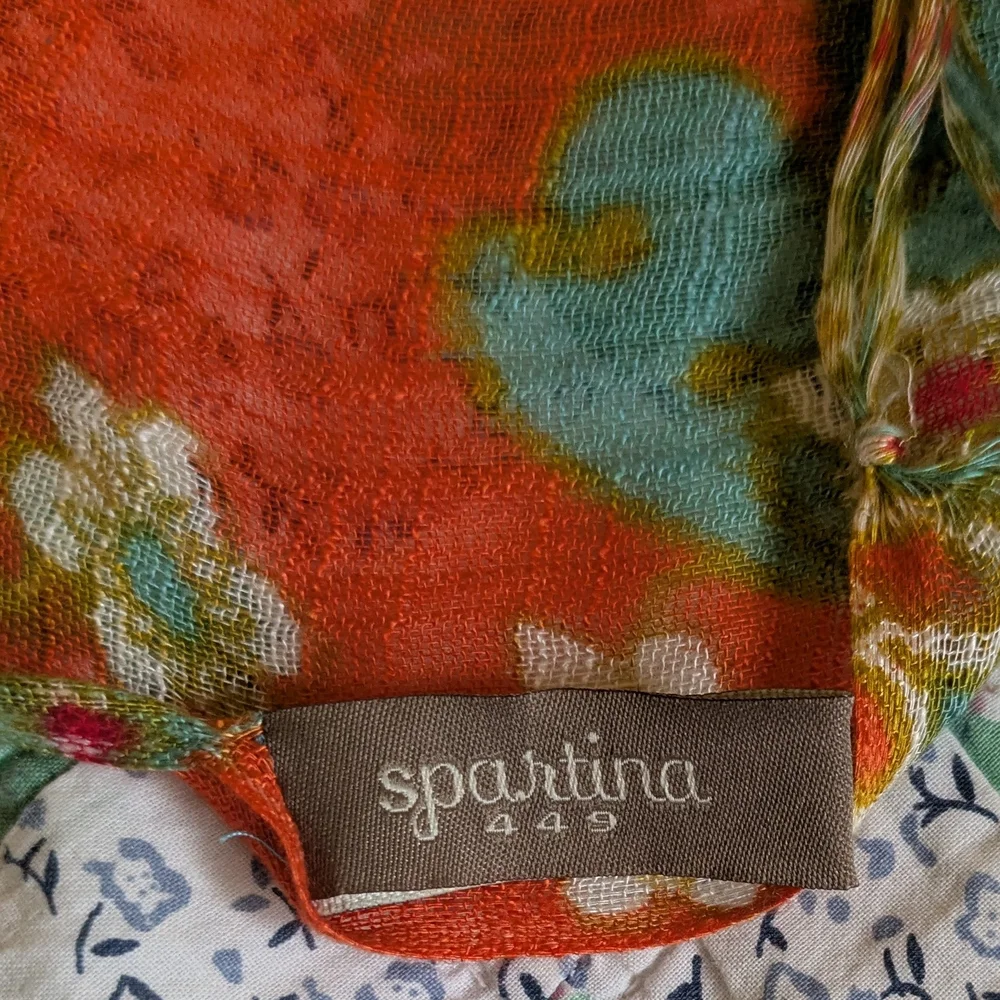 Spartina 449 Scarf Shawl Sarong Beach Coverup - Picture 7 of 9